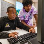  Students at computer